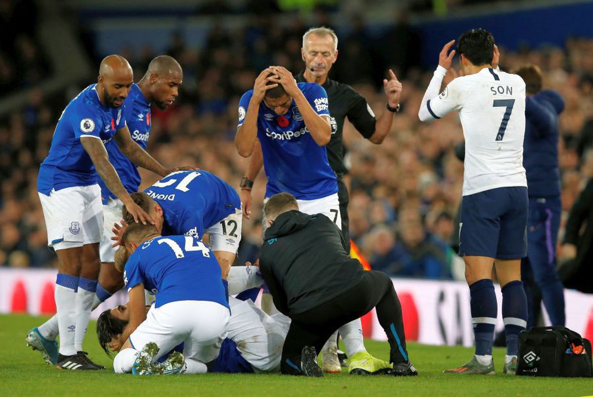 EVERTON - TOTTENHAM 1-1 // FOTO Cumplita suferință a lui André Gomes povestită de un coleg: „Avea ochii ieșiți din orbite. Plângea, striga, urla”. Va fi operat azi!