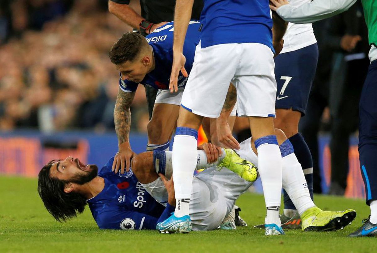 EVERTON - TOTTENHAM 1-1 // FOTO Cumplita suferință a lui André Gomes povestită de un coleg: „Avea ochii ieșiți din orbite. Plângea, striga, urla”. Va fi operat azi!