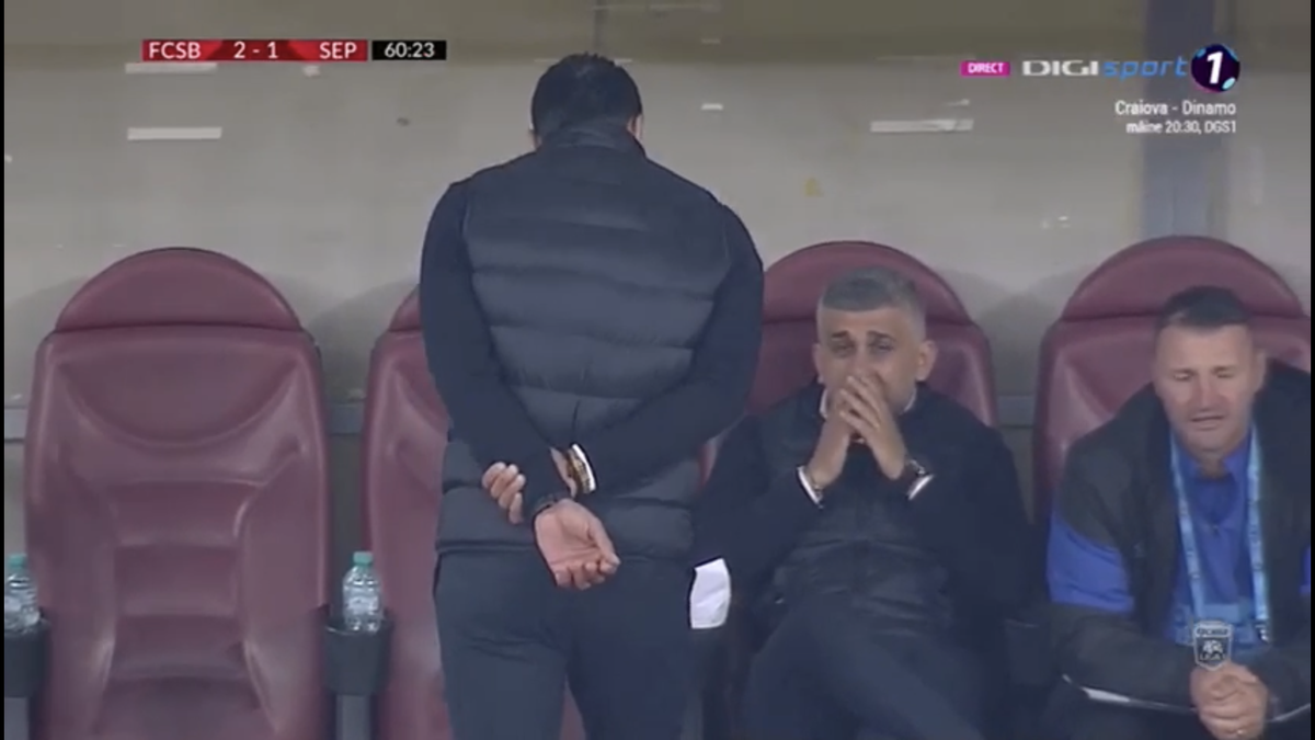 FCSB - SEPSI // Moment penibil cu Mache pe banca roș-albaștrilor » Ce făcea imediat după golul de 2-1 :D