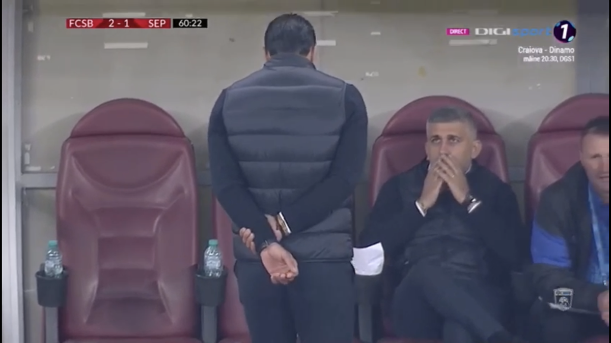 FCSB - SEPSI // Moment penibil cu Mache pe banca roș-albaștrilor » Ce făcea imediat după golul de 2-1 :D