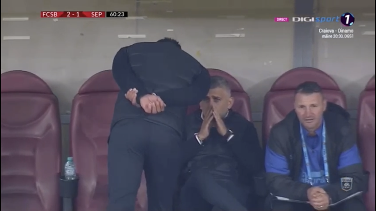 FCSB - SEPSI // Moment penibil cu Mache pe banca roș-albaștrilor » Ce făcea imediat după golul de 2-1 :D