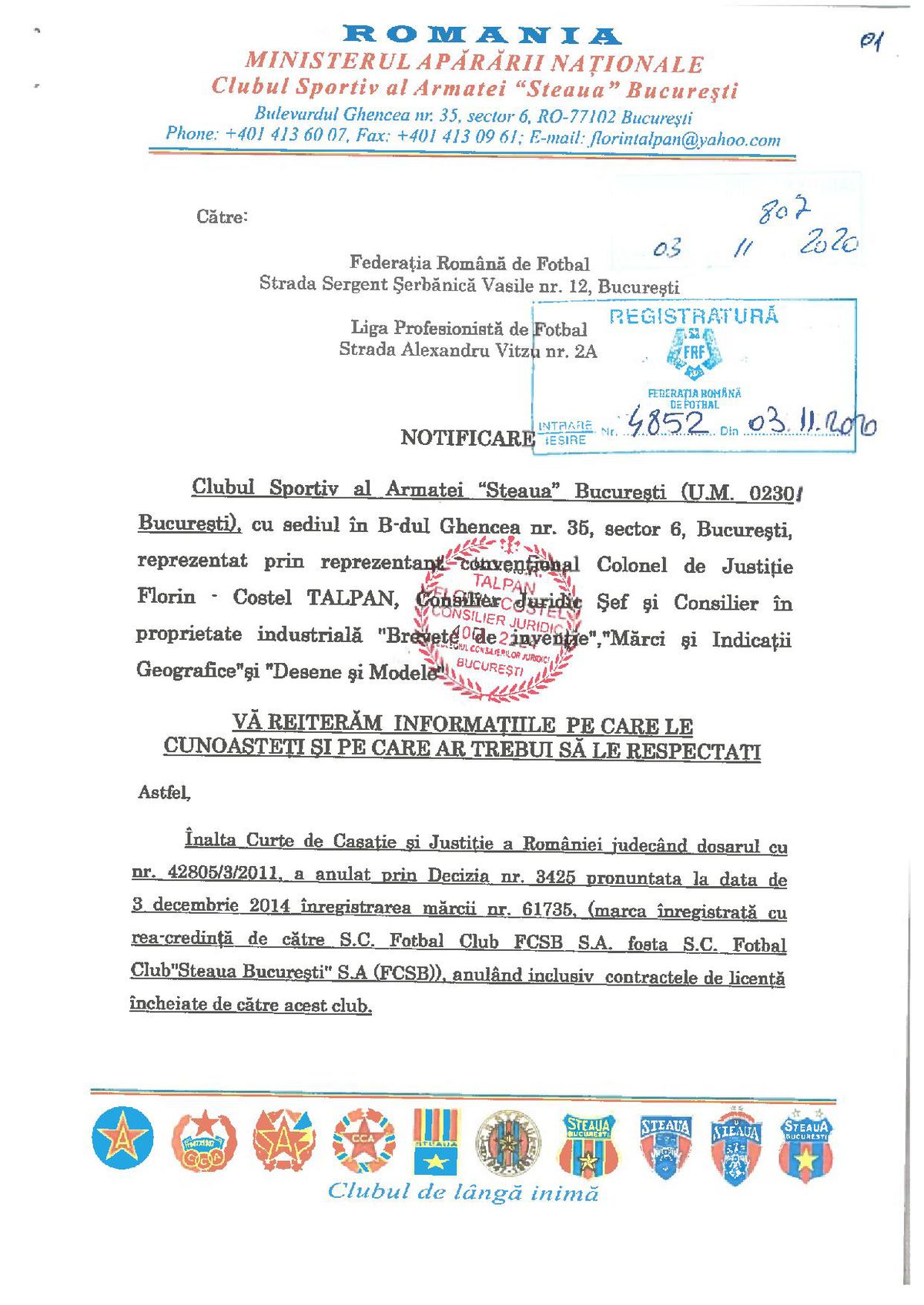 Talpan continuă războiul cu FCSB