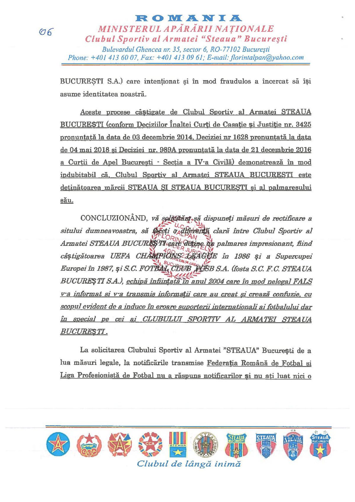 Talpan continuă războiul cu FCSB