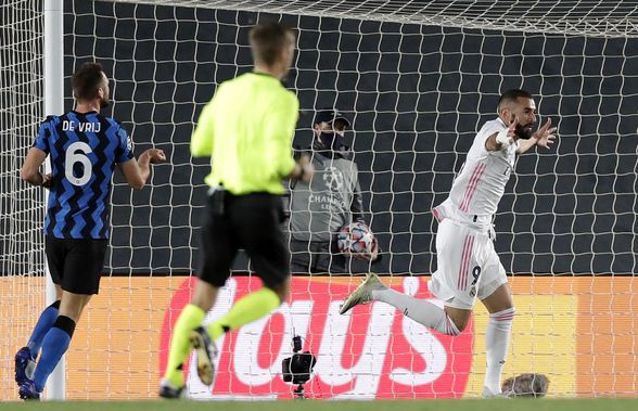 Real Madrid - Inter Milano 3-2. Eroare imensă la golul lui Benzema. Fostul jucător al lui Zidane a comis-o