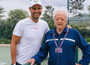 Rafael Nadal și o întâlnire emoționantă » Mesajul campionului l-a ajutat pe jucătorul nonagenar când a avut probleme grave de sănătate