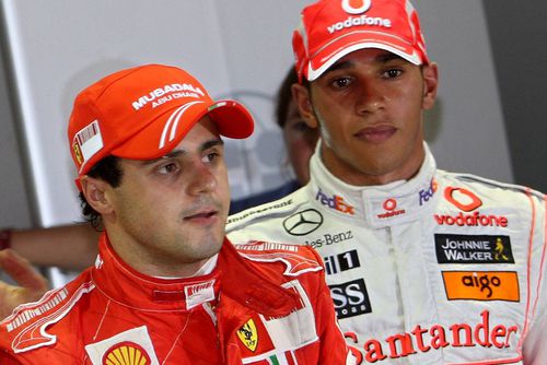 Lewis Hamilton și Felipe Massa au dus o luptă pasionantă pentru titlul mondial din 2008 / Sursă foto: Imago Images