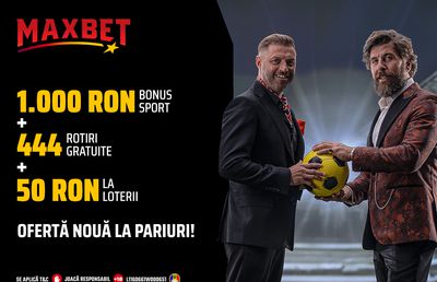 Cel mai mare bonus la pariuri sportive! Profită AZI și intră pe teren!