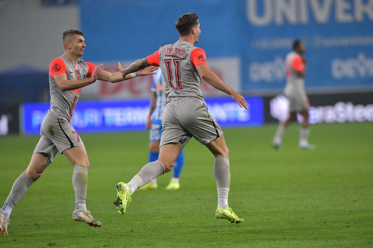 Universitatea Craiova - FCSB 1-1 » Campioană naivă: cu om în plus mai bine de o repriză, oaspeții s-au păcălit, crezându-se învingători prea devreme. 3 fotbaliști eliminați în Bănie