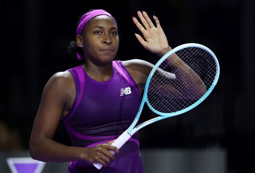 Coco Gauff la finalul partidei cu Jessica Pegula FOTO Imago Images