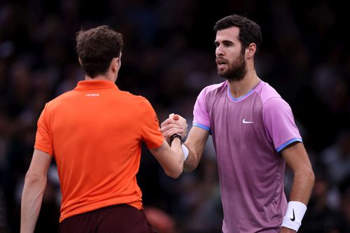 Karen Khachanov, la fileu cu Ugo Humbert/Foto: Getty Images