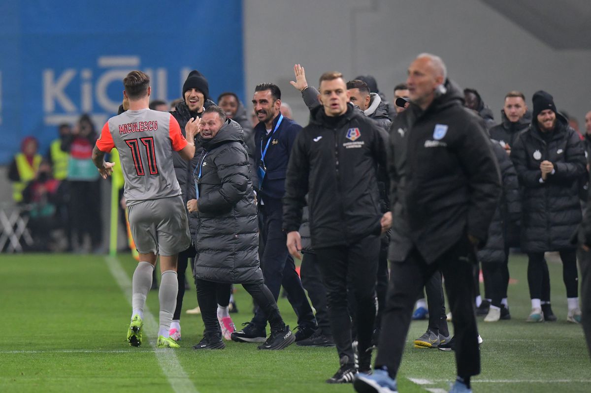 Universitatea Craiova - FCSB 1-1 » Campioană naivă: cu om în plus mai bine de o repriză, oaspeții s-au păcălit, crezându-se învingători prea devreme. 3 fotbaliști eliminați în Bănie