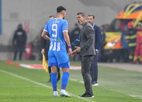 Costel Gâlcă a trecut prin toate stările în Universitatea Craiova - FCSB » Ce „client” și-a găsit în prima repriză