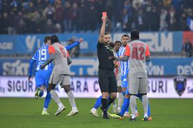 Universitatea Craiova - FCSB 1-1 » Campioană naivă: cu om în plus mai bine de o repriză, oaspeții s-au păcălit, crezându-se învingători prea devreme. 3 fotbaliști eliminați în Bănie