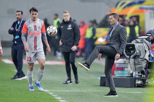 Costel Gâlcă, la Universitatea Craiova - FCSB/ foto Cristi Preda (GSP)