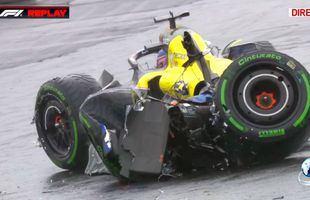 Rezultate-șoc și CINCI accidente în calificările din Brazilia: Verstappen, Hamilton și Sainz nu au prins TOP 10!