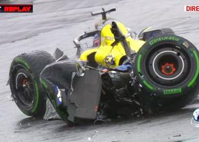 Rezultate-șoc și CINCI accidente în calificările din Brazilia: Verstappen, Hamilton și Sainz nu au prins TOP 10!