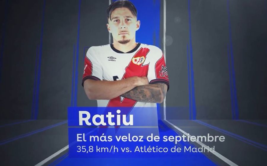 Andrei Rațiu, cel mai rapid jucător al lui Rayo Vallecano și în luna septembrie SuperSonic! Rațiu, din nou peste Vinicius și Haaland: „Este o recunoaștere a calității”