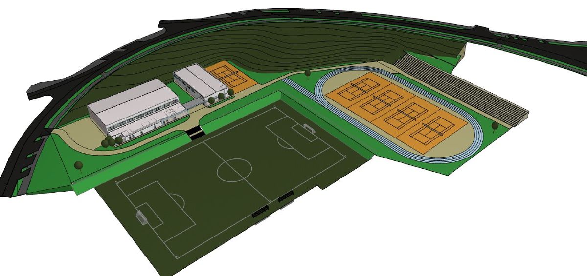 O nouă bază sportivă la Hunedoara / foto: Facebook