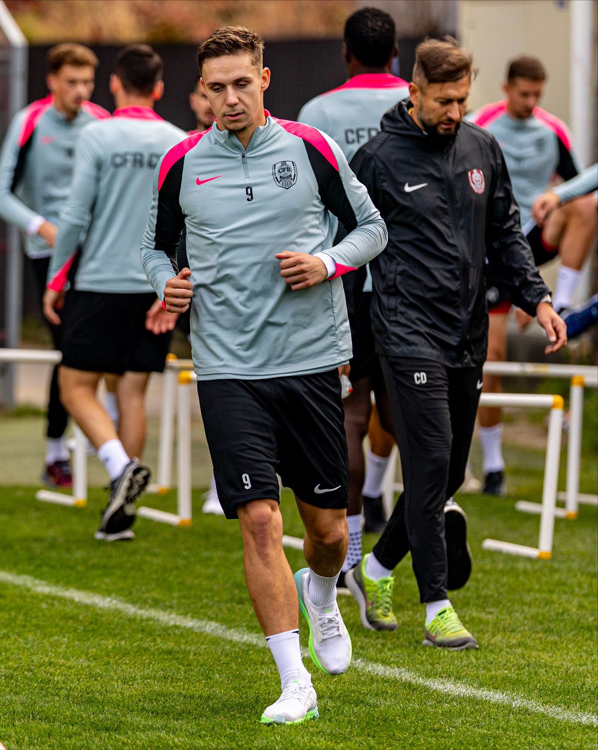 Daniel Pancu, primul antrenament oficial la CFR Cluj » Imagini din Gruia