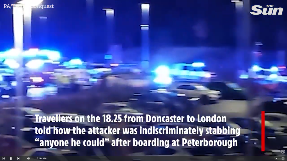 Atac în masă cu cuțitul în tren » Un fotbalist s-a aflat printre victime