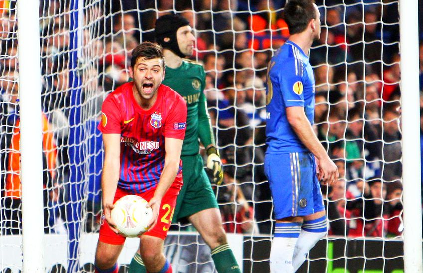 Raul Rusescu într-un Chelsea - Steaua, foto: Imago