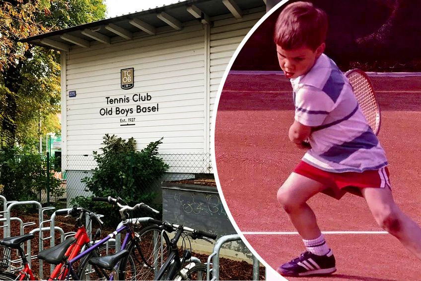 În vizită la clubul de tenis din Basel unde a crescut Roger Federer / Fotomontaj Diana Vasilescu (GSP)