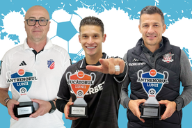 Premieră istorică după 4 ani în proiectul GSP! Egalitate perfectă pentru Antrenorul lunii între Gâlcă și Grozavu + Alex Dobre, Jucătorul lunii octombrie