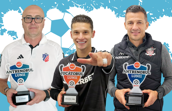 Premieră istorică după 4 ani în proiectul GSP! Egalitate perfectă pentru Antrenorul lunii între Gâlcă și Grozavu + Alex Dobre, Jucătorul lunii octombrie