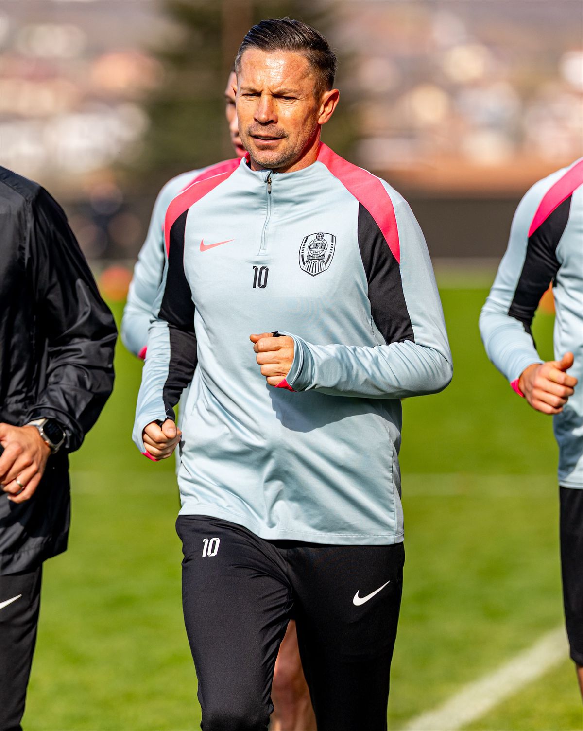 Daniel Pancu, primul antrenament oficial la CFR Cluj » Imagini din Gruia