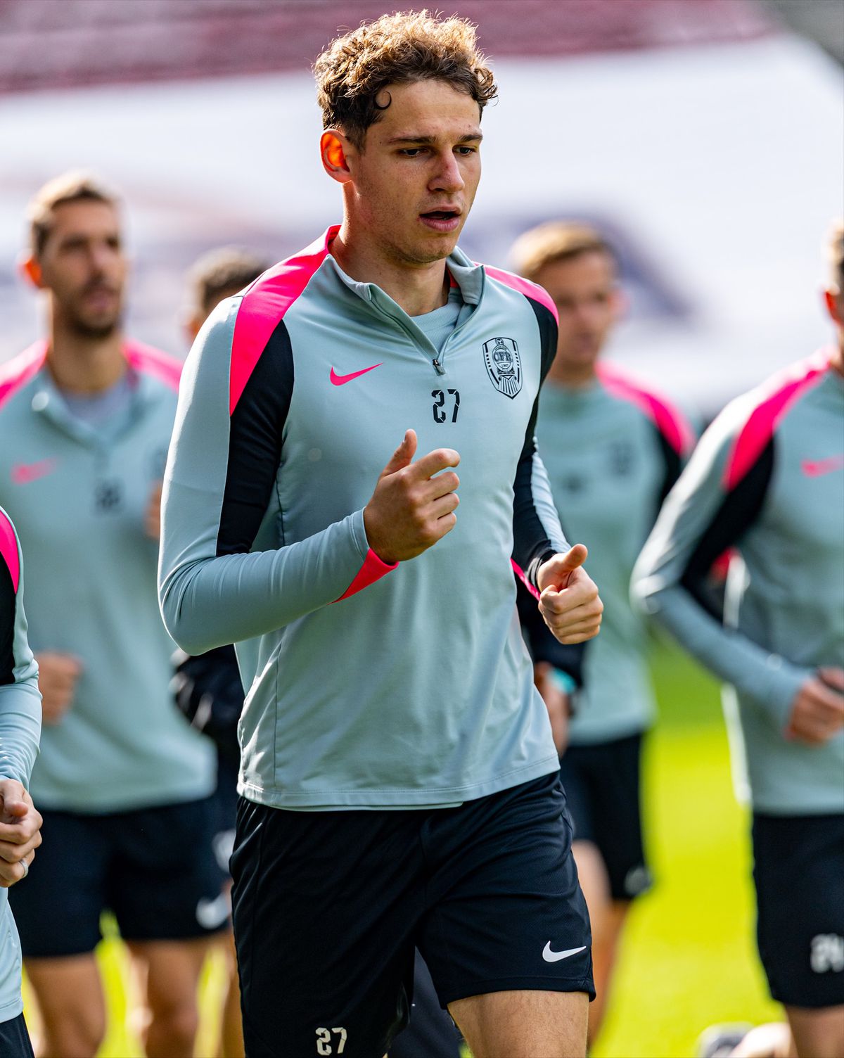 Daniel Pancu, primul antrenament oficial la CFR Cluj » Imagini din Gruia