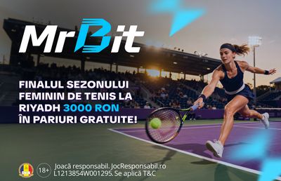 Favoritele la titlul WTA Finals 2025 de la Riad + 3 000 RON în pariuri gratuite la Mr Bit