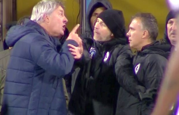 FOTO Două momente tensionate în Gaz Metan - Voluntari! Medieșenii au cerut penalty + Bergodi s-a certat cu omologii de banca adversă