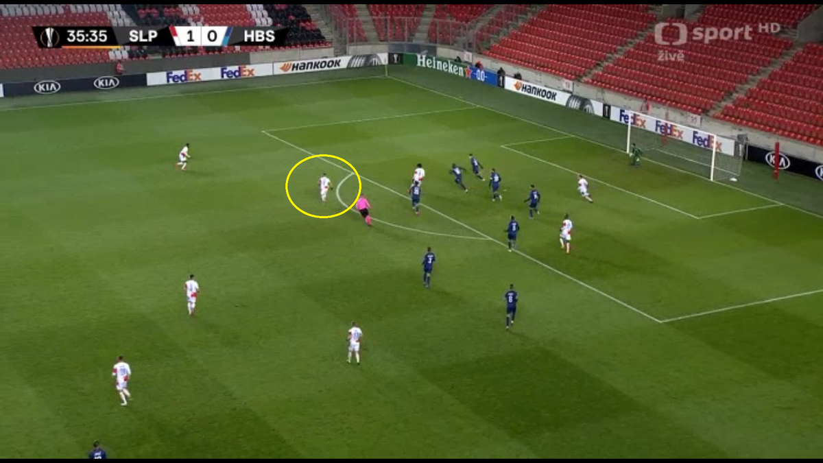 FOTO Gol Nicolae Stanciu // Slavia Praga - Hapoel Be'er Sheva // 03.12.2020