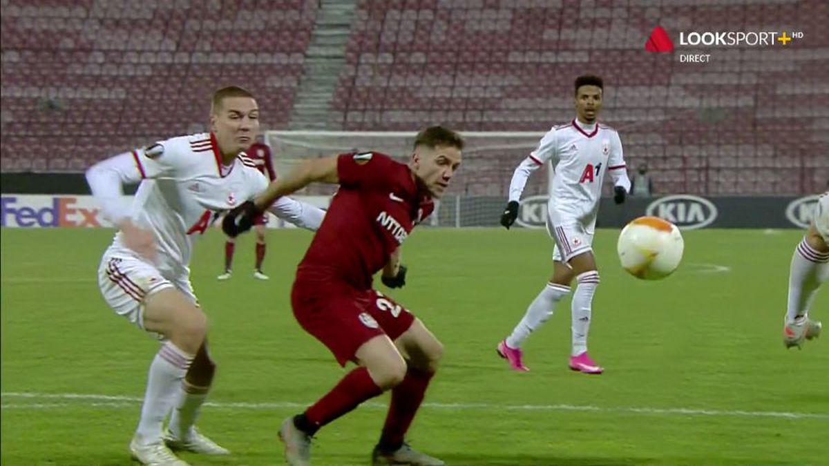 FOTO Alexandru Chipciu, „roșu” pentru o simulare în careul lui ȚSKA Sofia: „Eliminarea a venit prea ușor la nivelul acesta”