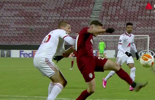 FOTO Alexandru Chipciu, „roșu” pentru o simulare în careul lui ȚSKA Sofia: „Eliminarea a venit prea ușor la nivelul acesta”