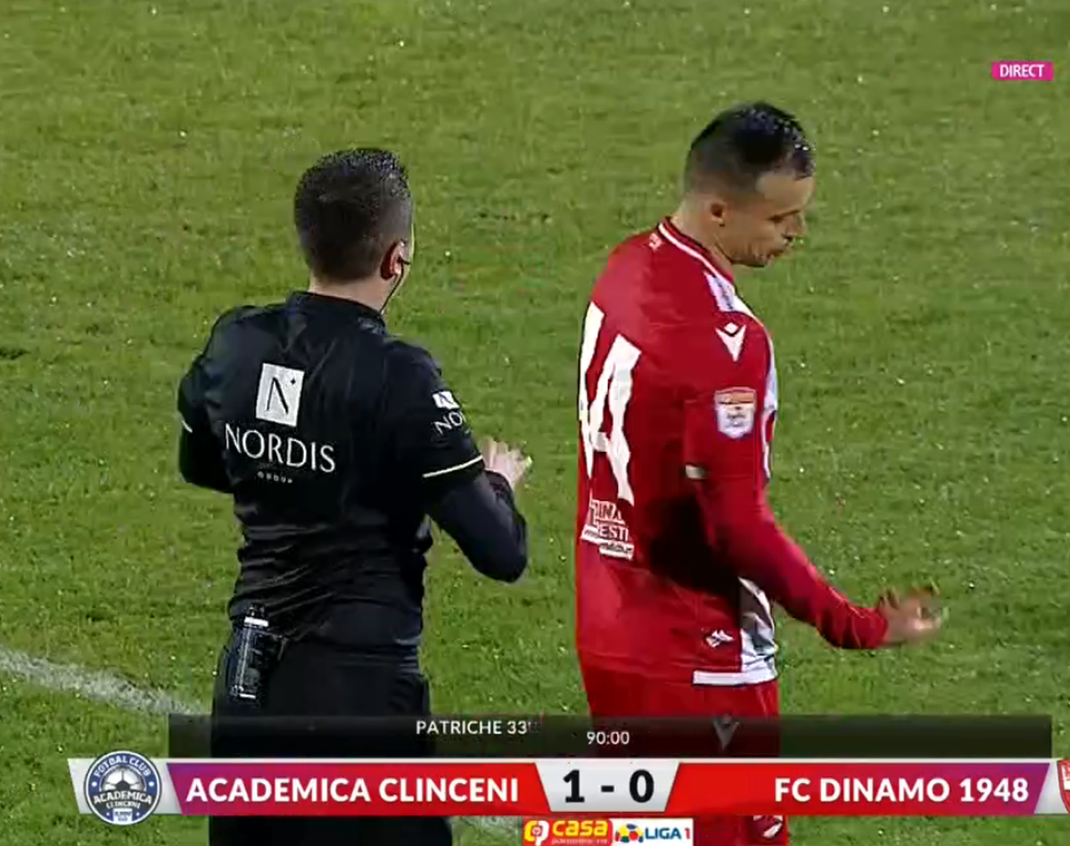 Clinceni - Dinamo 1-0. „Câinii”, în genunchi la final