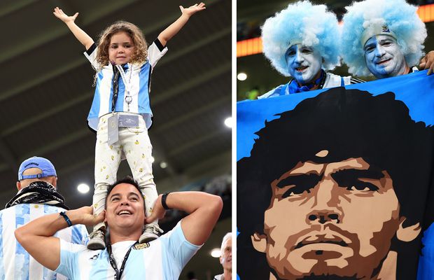 Lecție de pasiune pentru fotbal! Argentina, spectacol în tribune la CM 2022!