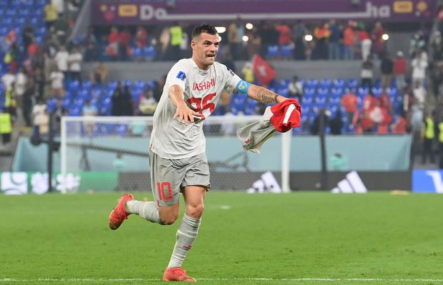 Sfidare pe teren la adresa sârbilor » Gestul provocator al căpitanului Elveției a inflamat spiritele, după meci, iar FIFA ar putea deschide o anchetă