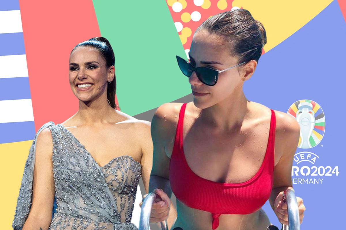 Ea e bruneta care a întors toate privirile la tragerea la sorți de la Hamburg » „A strălucit într-o rochie aparent transparentă”