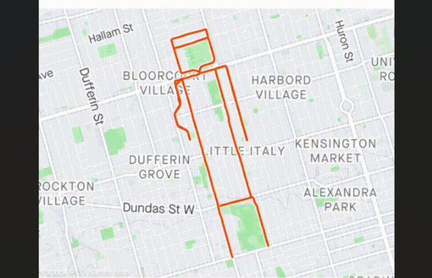 Un artist a alergat 1100 de kilometri, doar ca să deseneze pe o aplicație GPS