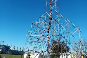 Borcea se transformă pentru meciul istoric cu FCSB! Imagini tari din comuna care va găzdui campioana României: a fost instalată nocturna!