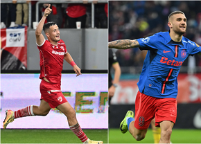 Cine iese golgheter în Superligă? Atacanții de la Dinamo și FCSB duc o luptă „la baionetă” » Comparație în puncte-cheie între Selmani și Bîrligea
