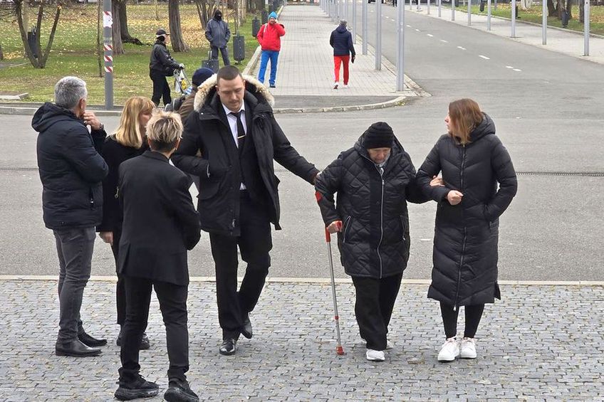 Elisabeta, mama lui Helmut Duckadam, la Arena Națională, foto: Cristi Preda