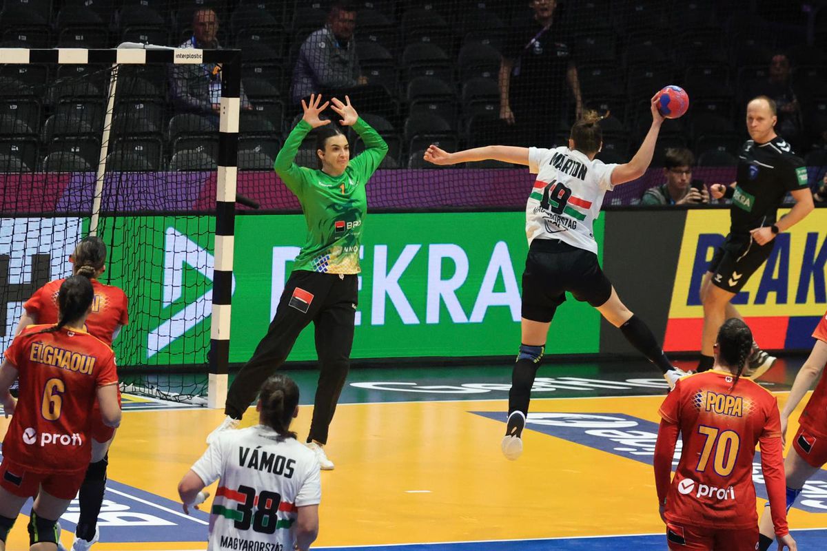 Imagini din meciul Ungaria - România, CM 2025 de handbal feminin