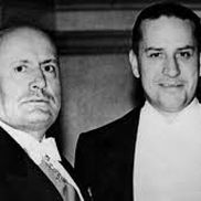 Galeazzo Ciano (dreapta) și socrul său, dictatorul fascist Benito Mussolini