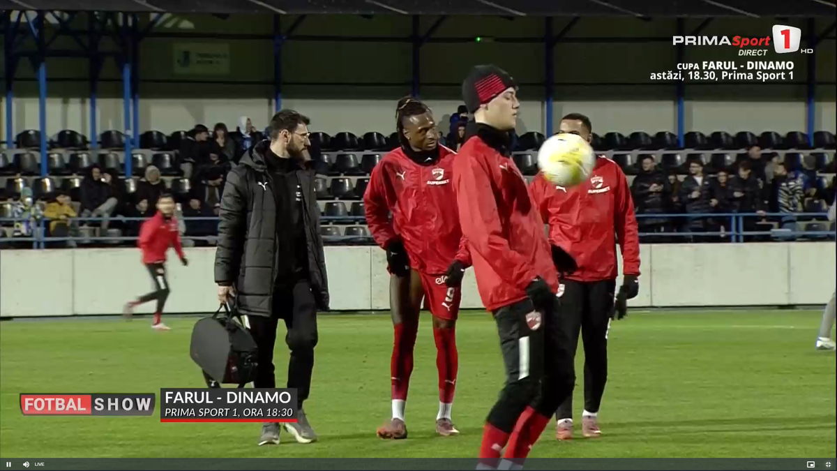 Mamadou Karamoko s-a accidentat la încălzire înainte de Farul - Dinamo