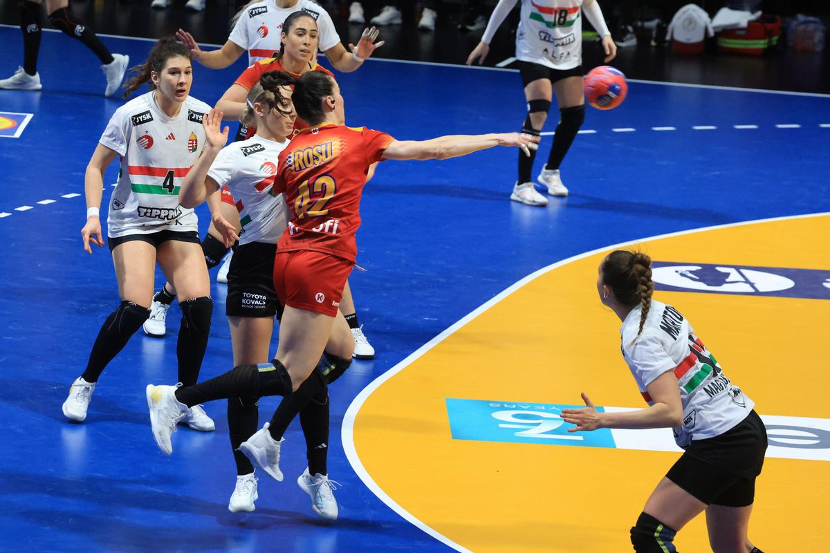 Imagini din meciul Ungaria - România, CM 2025 de handbal feminin