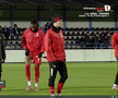 Mamadou Karamoko s-a accidentat la încălzire înainte de Farul - Dinamo // FOTO: captură Prima Sport