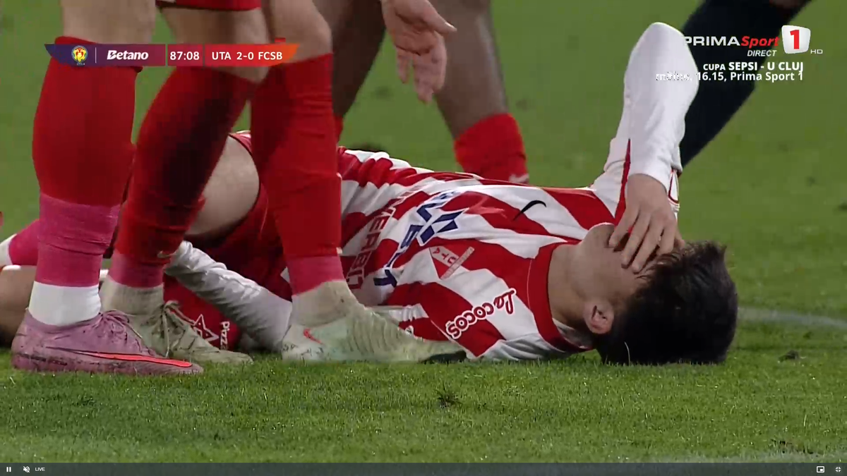 Alexandru Matei s-a accidentat grav în UTA - FCSB