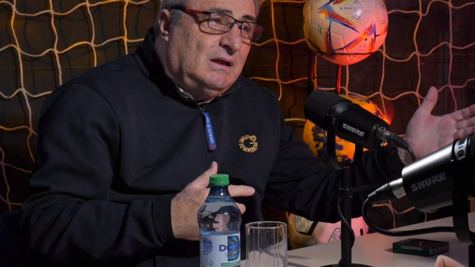 Mihai Stoichiță discutând în studio despre Federația Română de Fotbal și viitorul lui Burleanu în podcastul GSP „2 la 1” | sursa foto: Gazeta Sporturilor